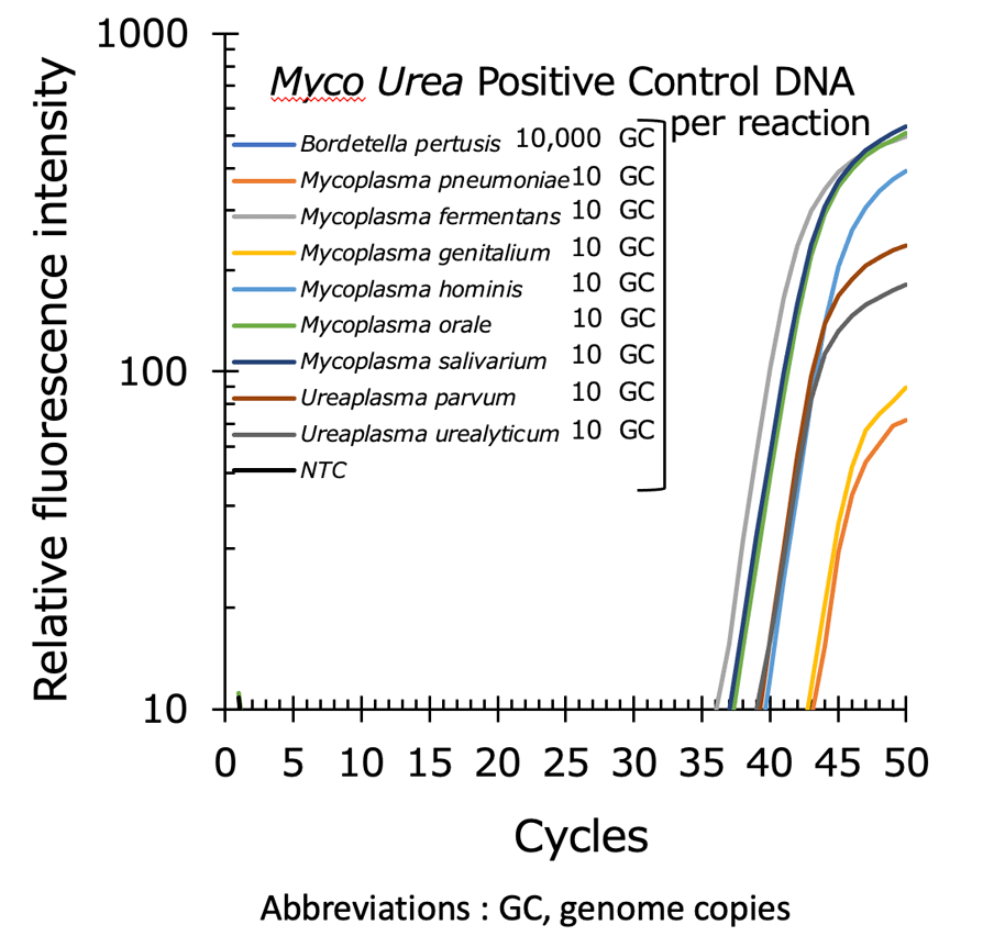 Graph:Detection of Mycoplasma/Ureaplasma spp genomic DNA