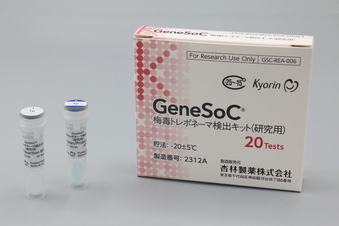 GeneSoC® 梅毒トレポネーマ検出キット（研究用）